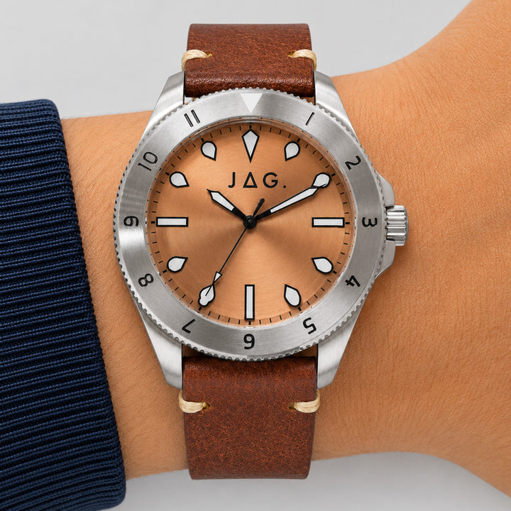 Windsor Brown Stainless Steel 44mm Watch
