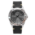 Windsor Black Stainless Steel 44mm Watch