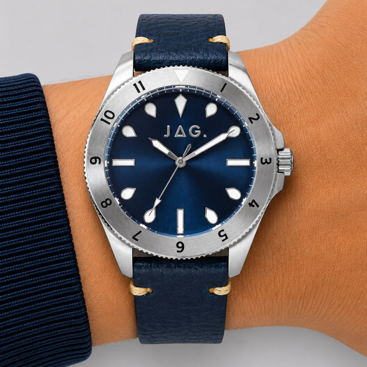 Windsor Blue Stainless Steel 44mm Watch