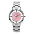 Shelley Silver Pink Dial Stainless Steel 36mm Watch