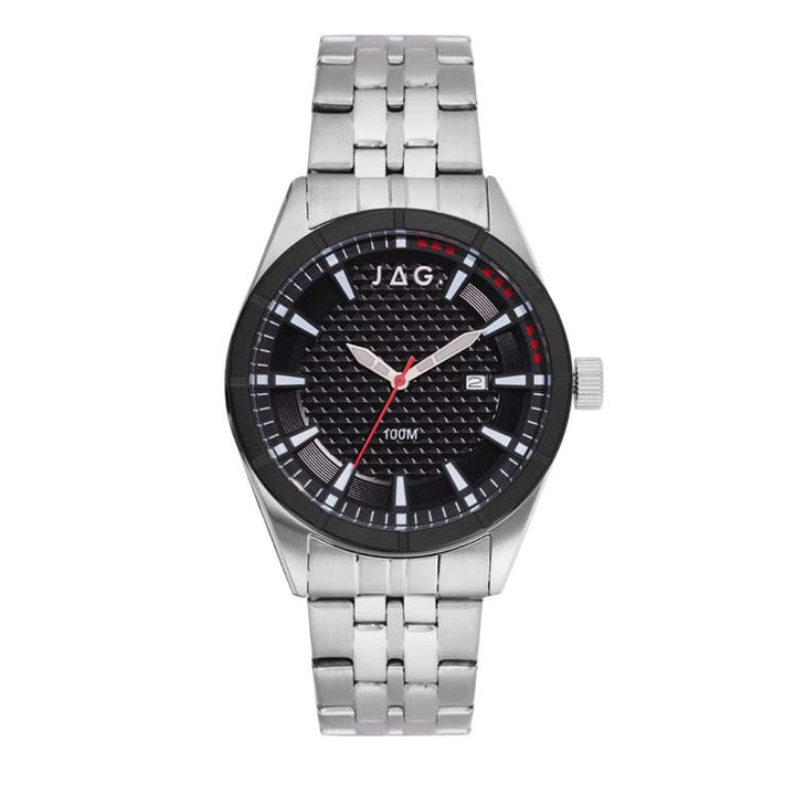 Jag Forster Black Stainless Steel 42mm Watch
