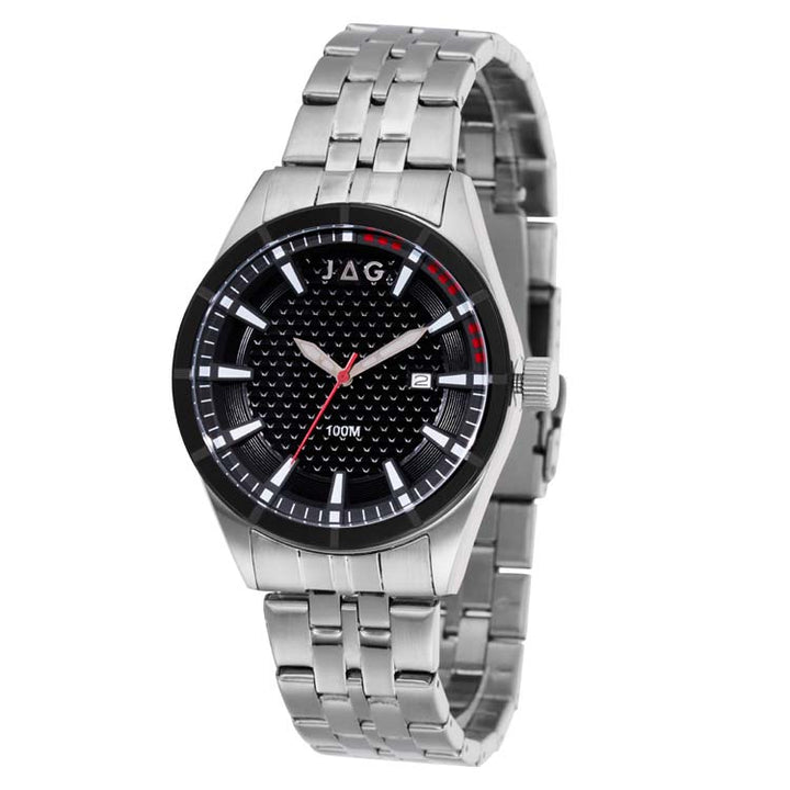 Jag Forster Black Stainless Steel 42mm Watch