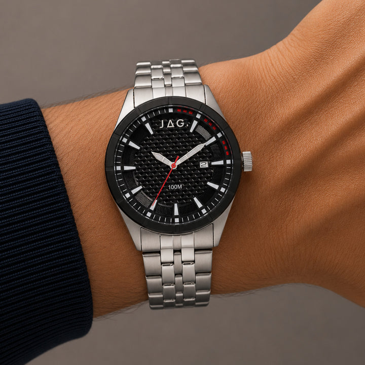 Forster Black Stainless Steel 42mm Watch