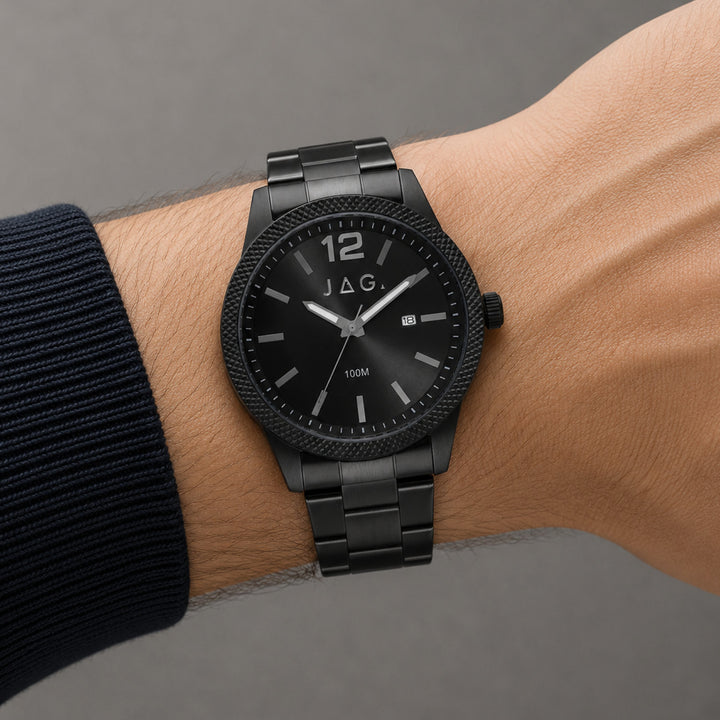 Apollo Black Stainless Steel 45mm Watch