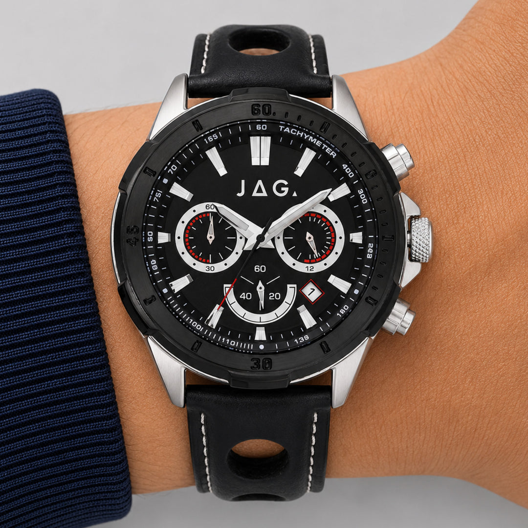 Winton Black Stainless Steel 44mm Watch
