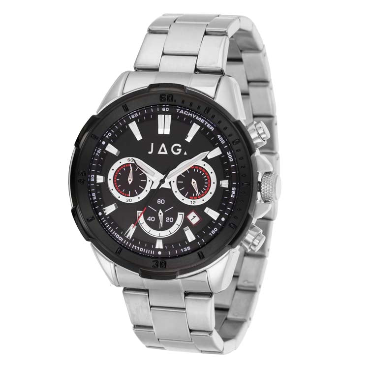Jag Winton Black Stainless Steel 44mm Watch