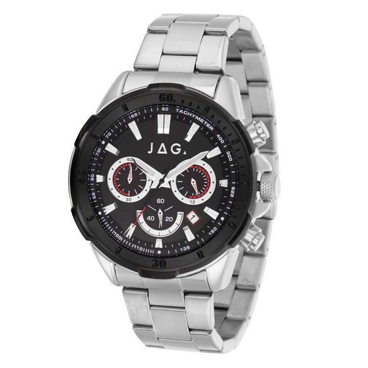 Jag Winton Black Stainless Steel 44mm Watch