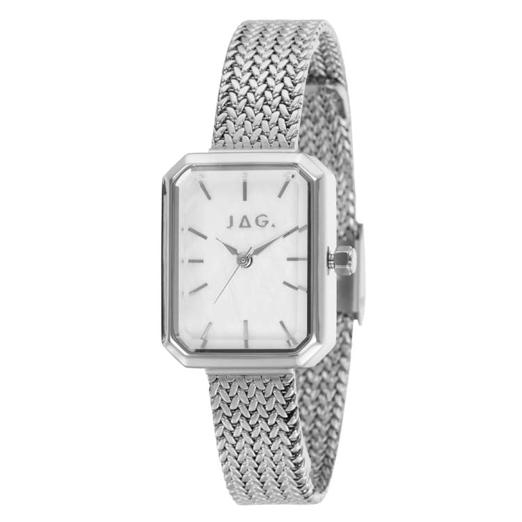 Jag Balmain White Mother Of Pearl Alloy 20.5mm Watch