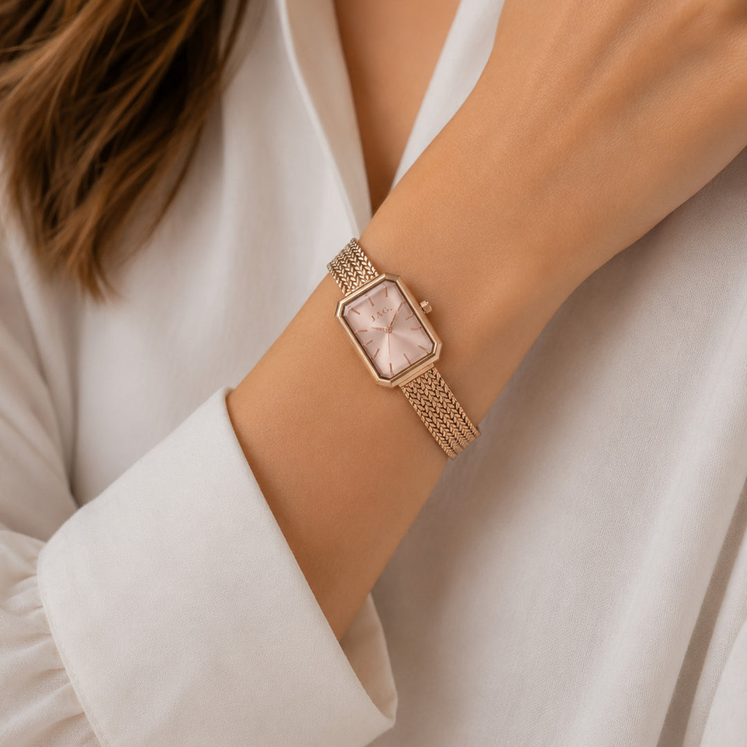 Balmain Rose Gold Alloy 20.5mm Watch