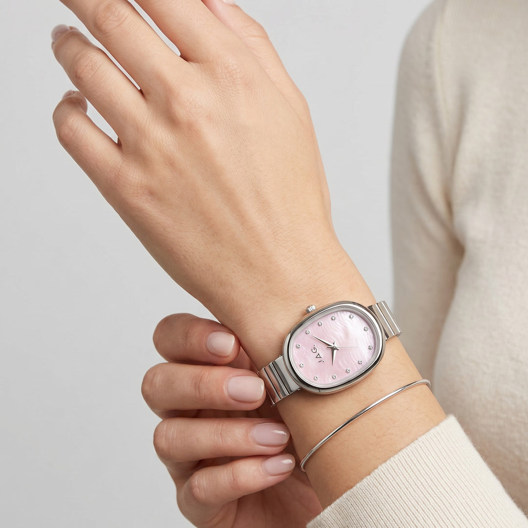 Lorne Pink Mother Of Pearl Alloy 23.5mm Watch