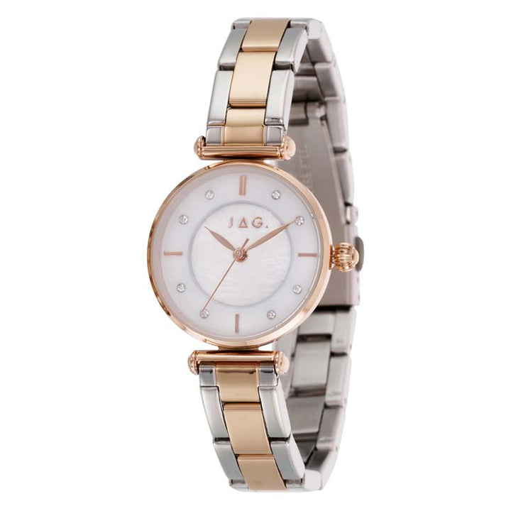Portland White Mother Of Pearl Alloy 28mm Watch