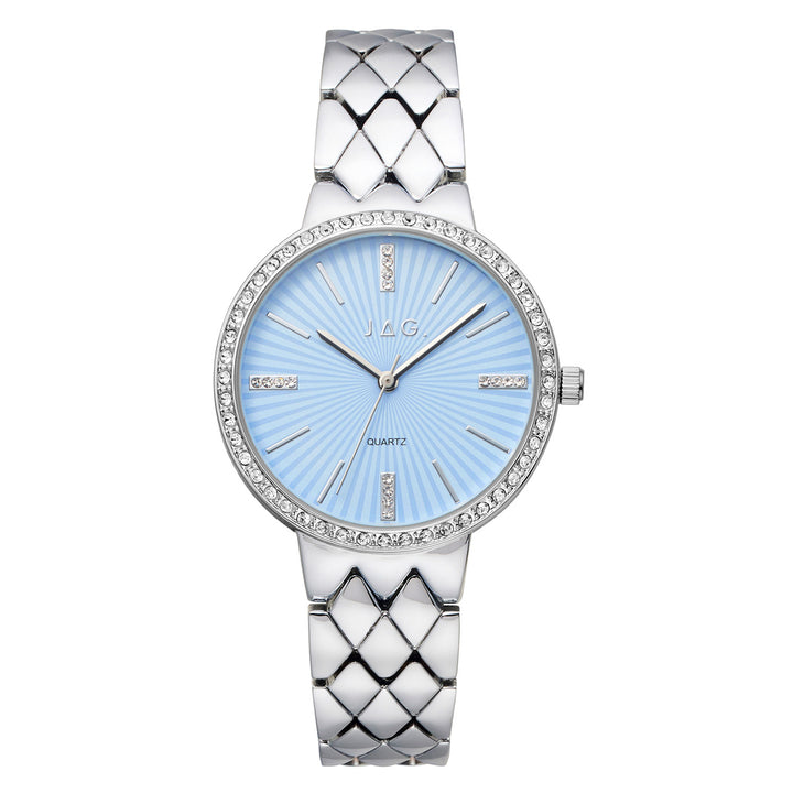 JAG Balmoral Womens Blue Dial 36mm Silver Watch