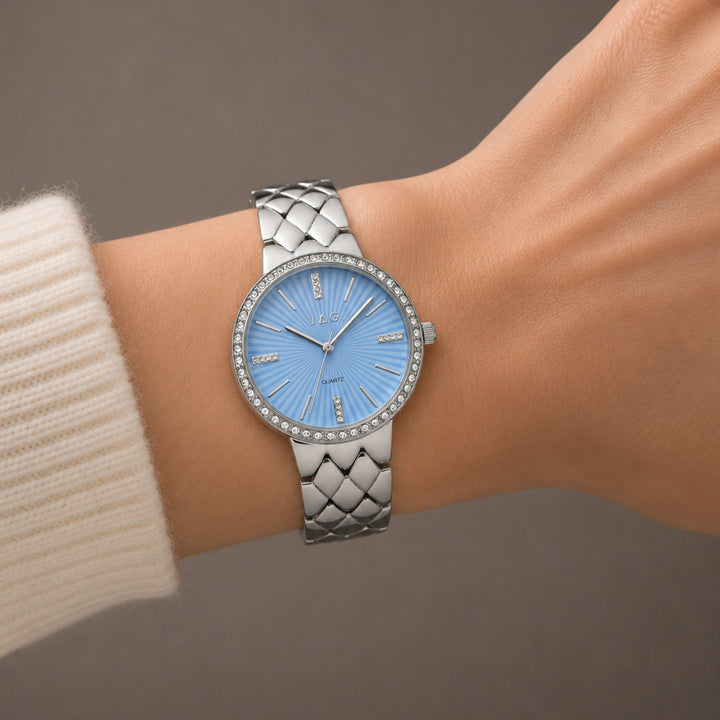 JAG Balmoral Womens Blue Dial 36mm Silver Watch