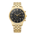 JAG Albany Mens Black Dial 45mm Gold Watch