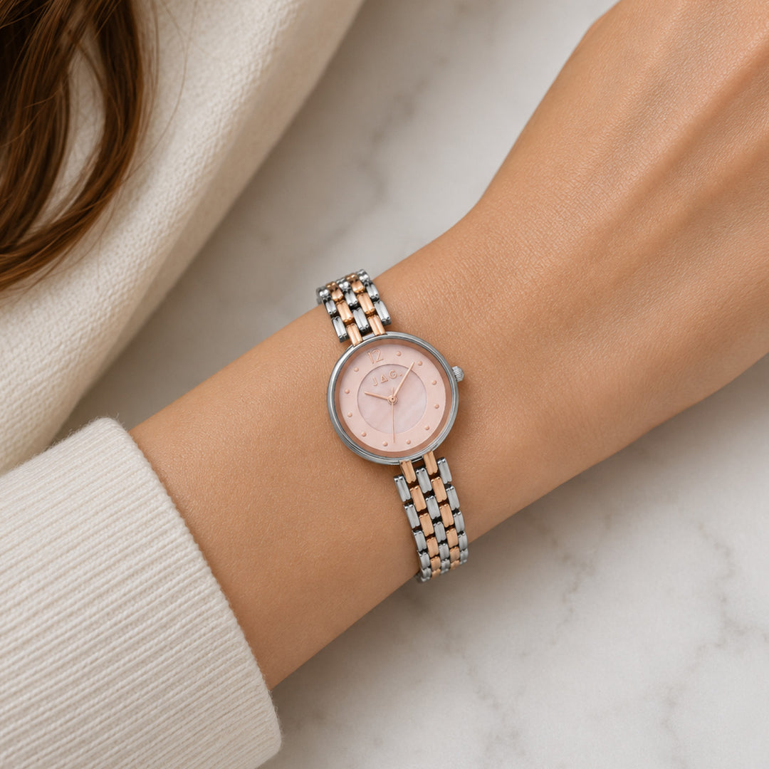 JAG Iluka Womens Pink MOP Dial 30mm Two-Tone Watch