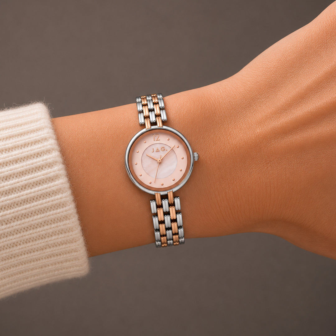 JAG Iluka Womens Pink MOP Dial 30mm Two-Tone Watch