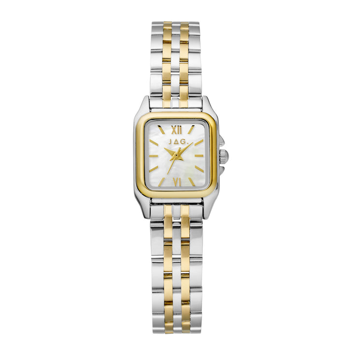JAG Berrima Womens White MOP 20.3mm Two-Tone Watch