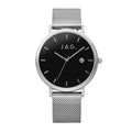 JAG Ryan Mens Black Dial 43mm Silver/Black Watch Set
