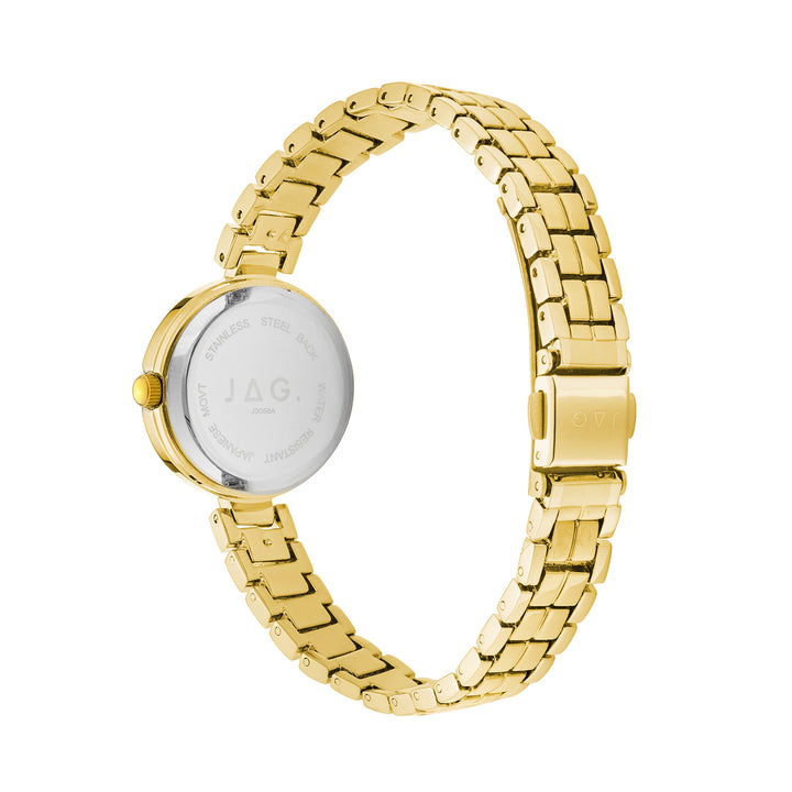 Kelly Womens Green Dial 27mm Gold Watch