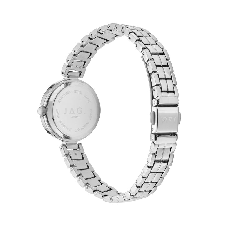 Kelly Womens Black MOP Dial 27mm Silver Watch