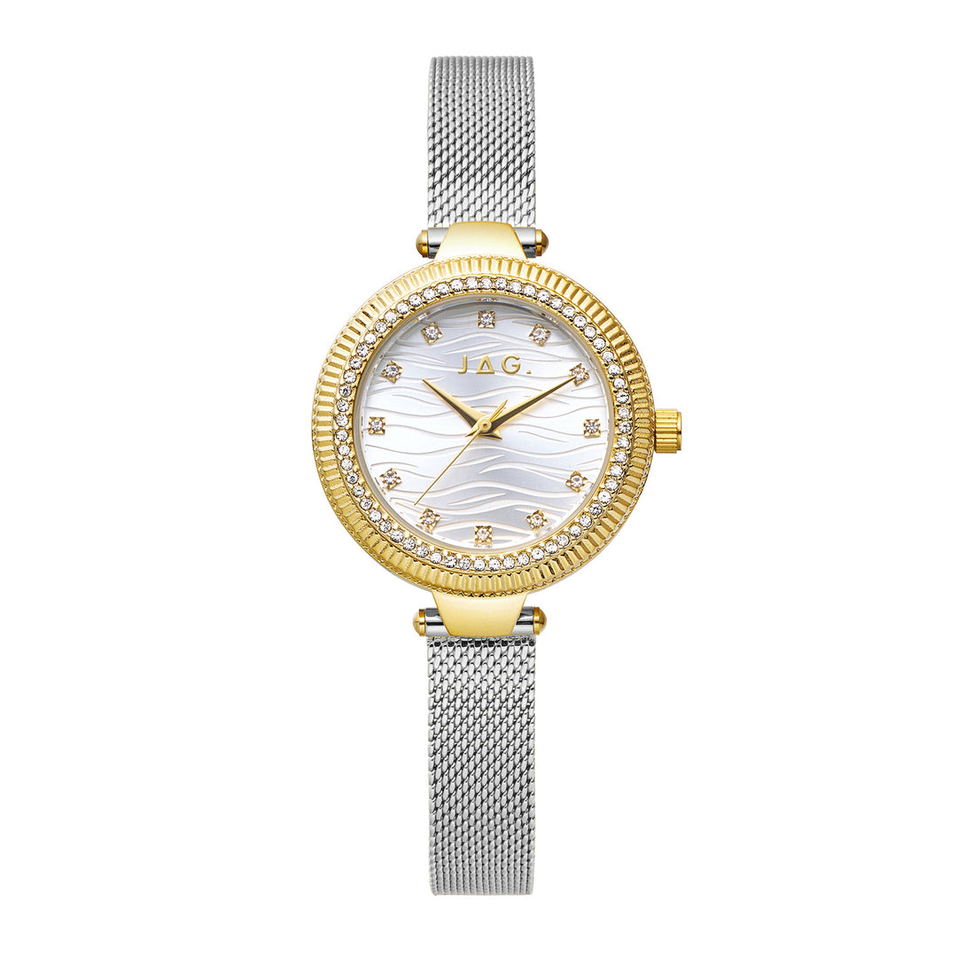 Maddy Womens Silver Dial 31mm Gold & Silver Watch