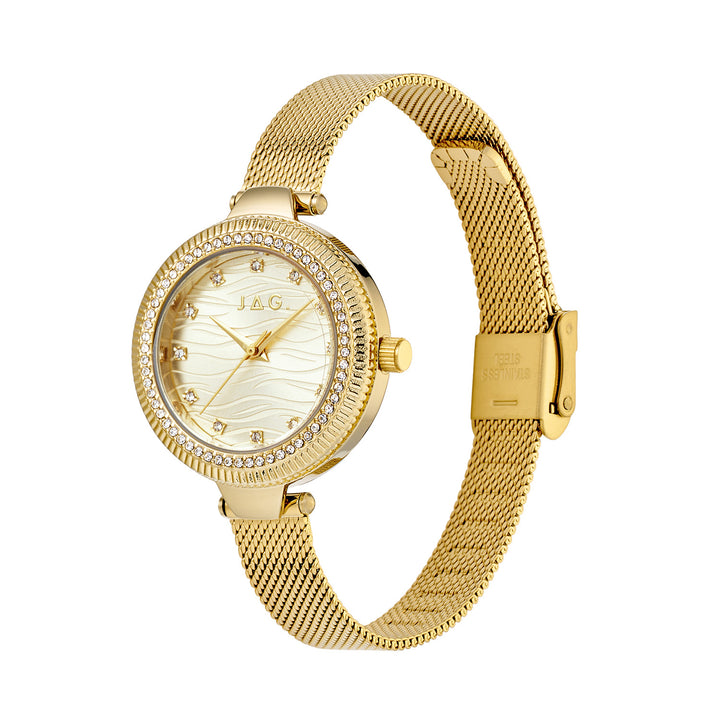 Maddy Womens Gold Dial 31mm Gold Watch
