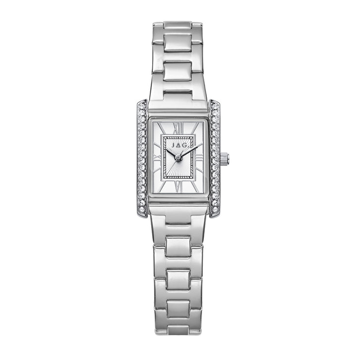 Sienna Womens Silver Dial 22mm Silver Watch