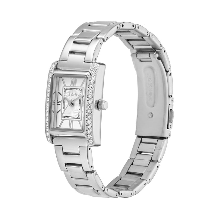 Sienna Womens Silver Dial 22mm Silver Watch