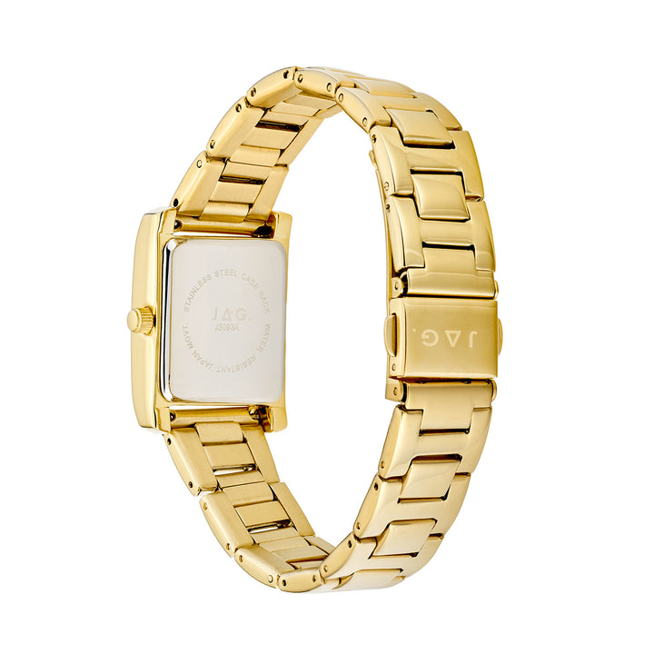 Sienna Womens Green Dial 22mm Gold Watch
