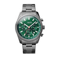 Rhys Mens Green Dial 43mm Gunmetal Watch