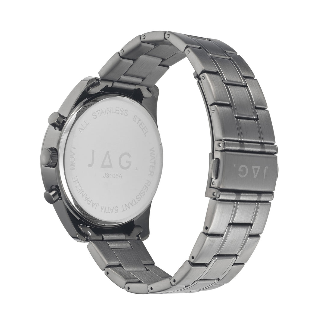 Rhys Mens Green Dial 43mm Gunmetal Watch