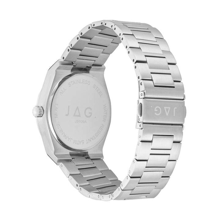 Arlo Mens Green Dial 43mm Silver Watch