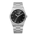 Arlo Mens Black Dial 41mm Silver Watch