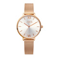 Sophie Womens Silver Dial 36mm Rose Gold Watch