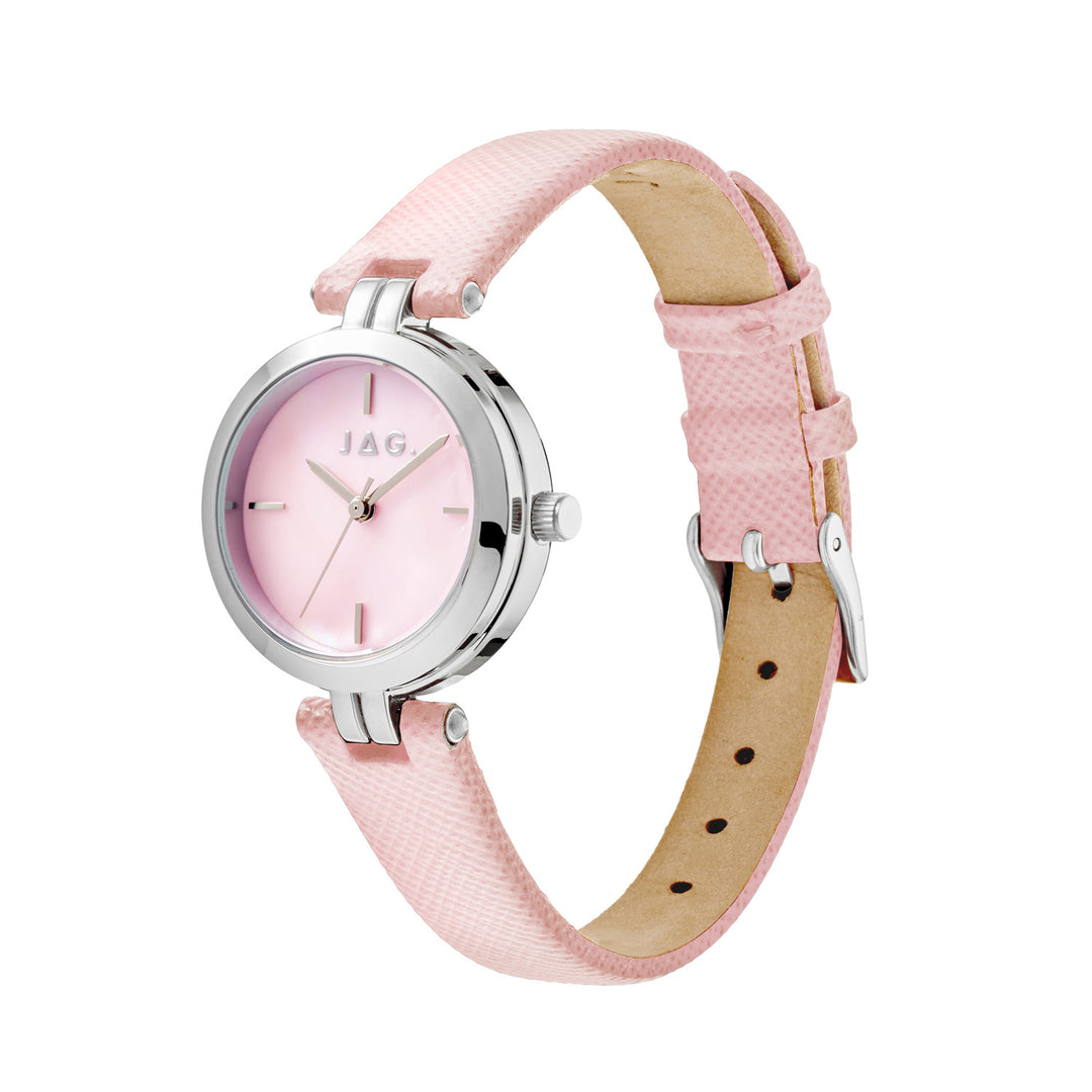 Freya Womens Pink Dial 27mm Pink Strap Watch