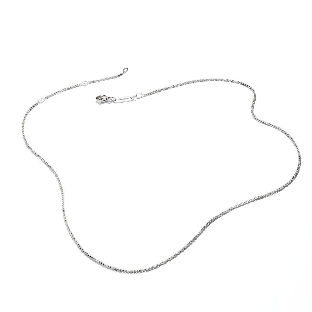 THOMAS SABO Silver-Plated Box Chain Necklace 1mm