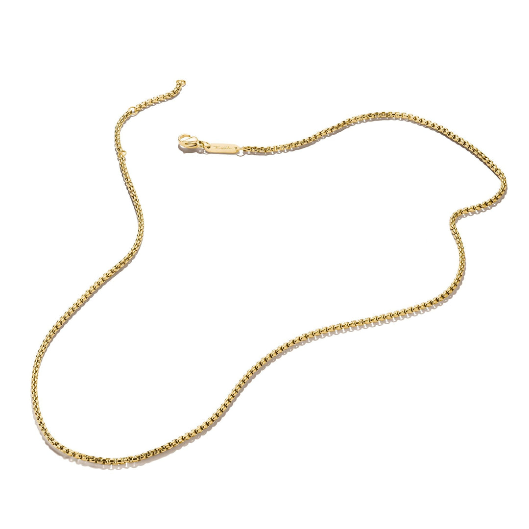 THOMAS SABO Gold-Tone Stainless Steel Box Chain Necklace 2mm