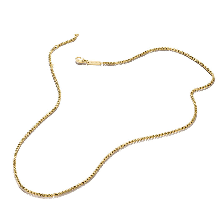 THOMAS SABO Gold-Tone Stainless Steel Box Chain Necklace 2mm