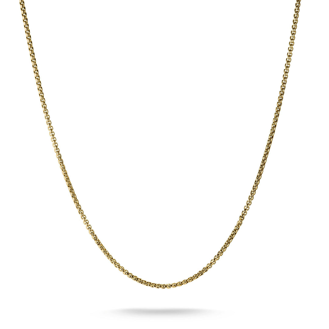 THOMAS SABO Gold-Tone Stainless Steel Box Chain Necklace 2mm