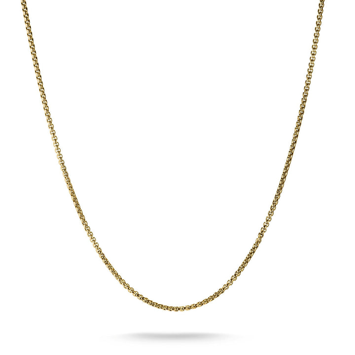 THOMAS SABO Gold-Tone Stainless Steel Box Chain Necklace 2mm