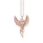 THOMAS SABO Rose Gold Necklace with Phoenix Pendant