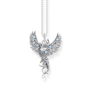 THOMAS SABO Silver Necklace with Phoenix Pendant and Colourful Stones