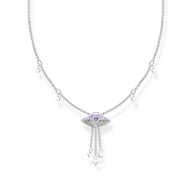 THOMAS SABO Necklace with Star Pendants and A UFO