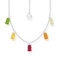 THOMAS SABO x HARIBO: Silver Necklace with colourful golden bears