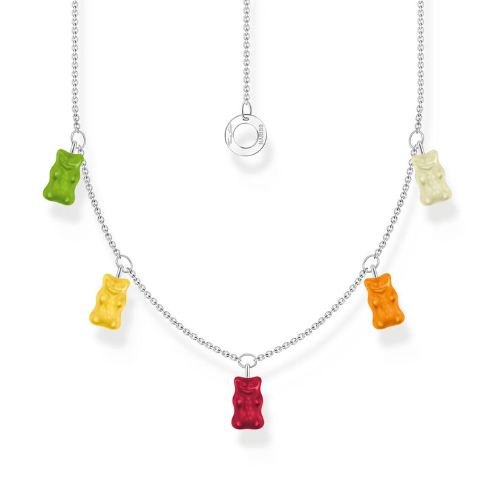 THOMAS SABO x HARIBO: Silver Necklace with colourful golden bears