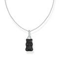 Necklace with black goldbears pendant and zirconia | The Jewellery Boutique