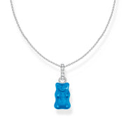 THOMAS SABO x HARIBO: Silver Necklace Blueberry Blue Goldbear 