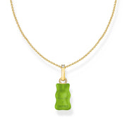 THOMAS SABO x HARIBO: Gold-plated Necklace Apple Green Goldbear