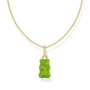 THOMAS SABO x HARIBO: Gold-plated Necklace Apple Green Goldbear 