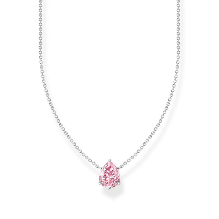 THOMAS SABO Necklace with pink drop-shaped pendant